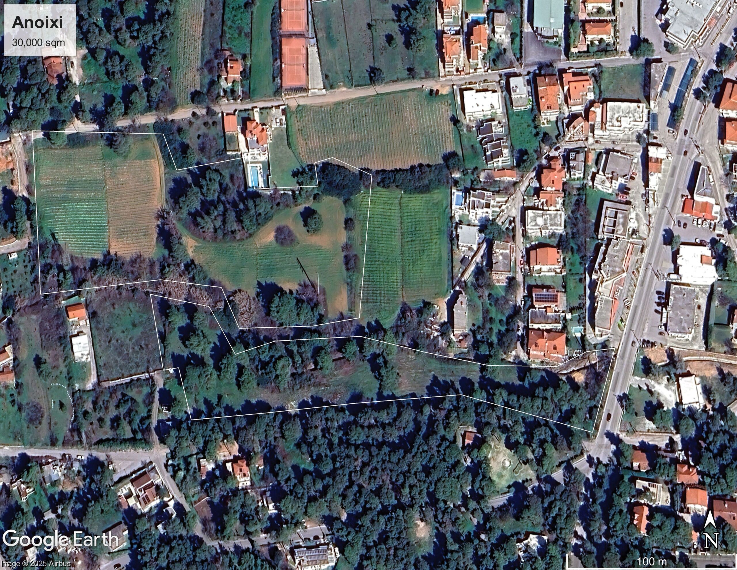 Anoixi Google Aerial Photo red